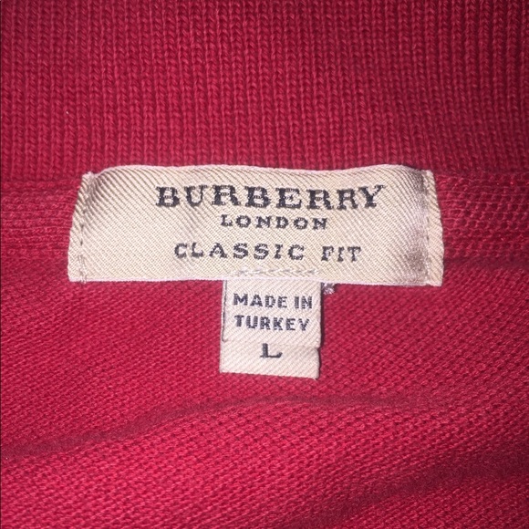 Burberry London Classic Fit Men’s Polo Shirt Large - Picture 3 of 5
